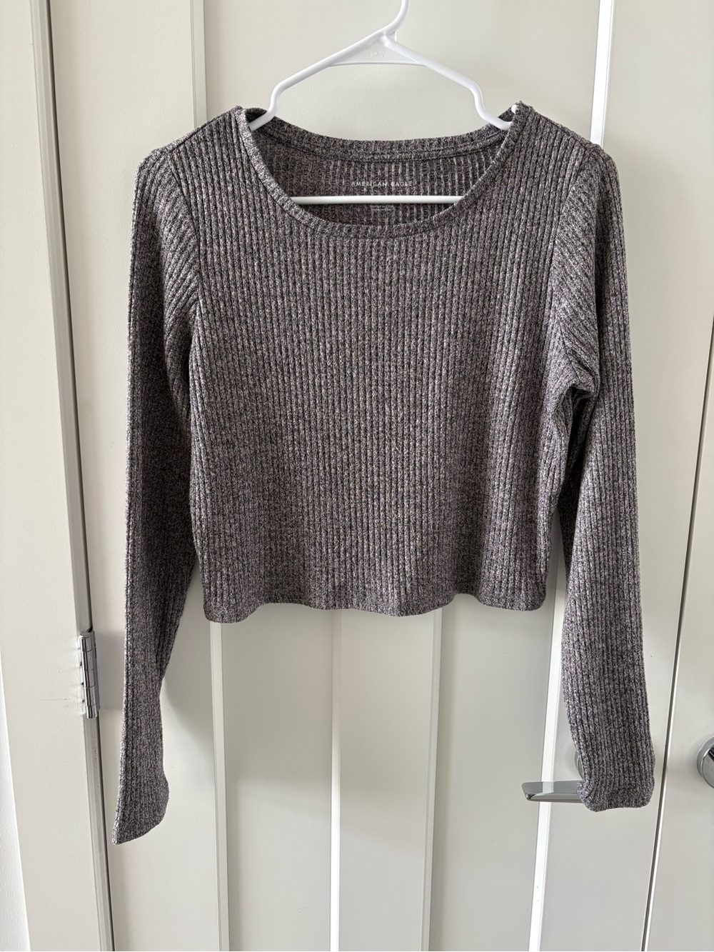 American Eagle Ribbed Longsleeve Crop Top